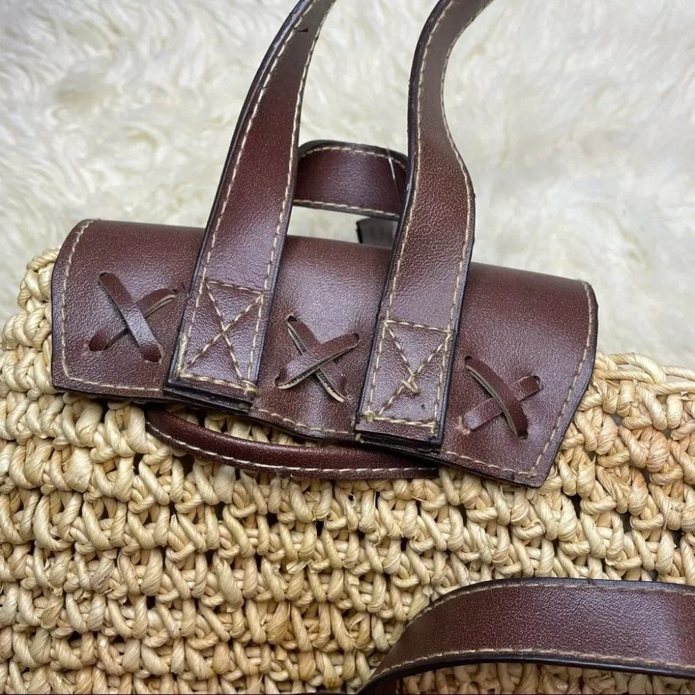 Cappelli Crochet Toyo Straw Backpack